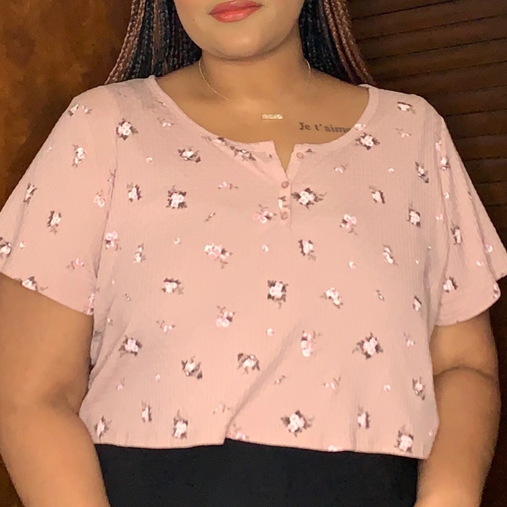 Floral Pink Top